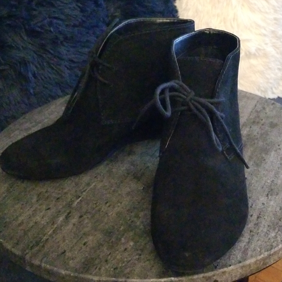 Nine West Suede Wedge Bootie - Picture 2 of 6